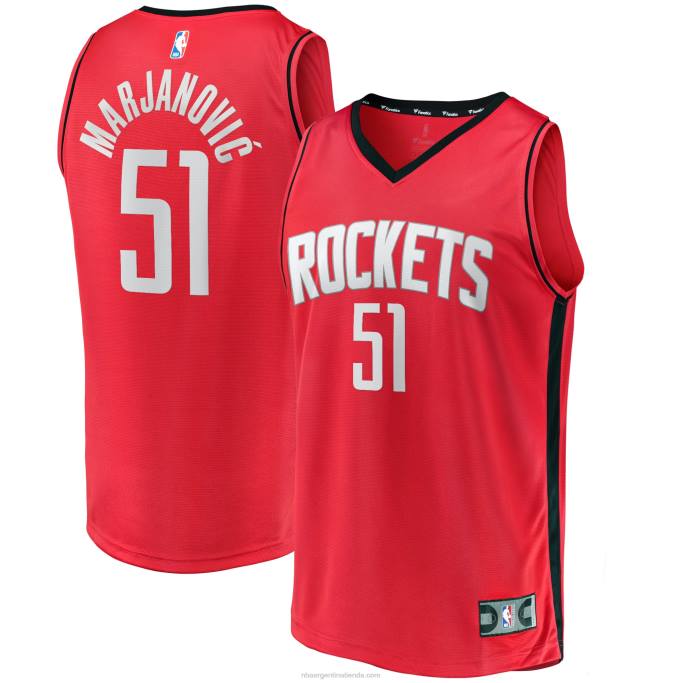 NBA 0F6D17767 houston cohetes boban marjanovic rojo fast break player jersey