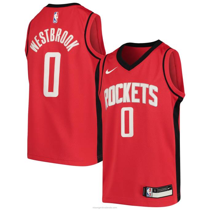 NBA 0F6D18017 Camiseta Houston Rockets Russell Westbrook Nike Swingman Roja