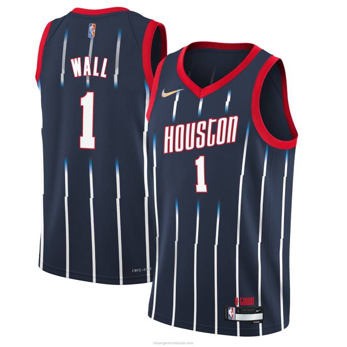 NBA 0F6D18088 houston cohetes john wall nike azul marino swingman jersey