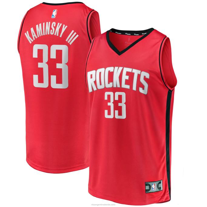 NBA 0F6D18925 houston cohetes frank kaminsky iii rojo fast break player jersey