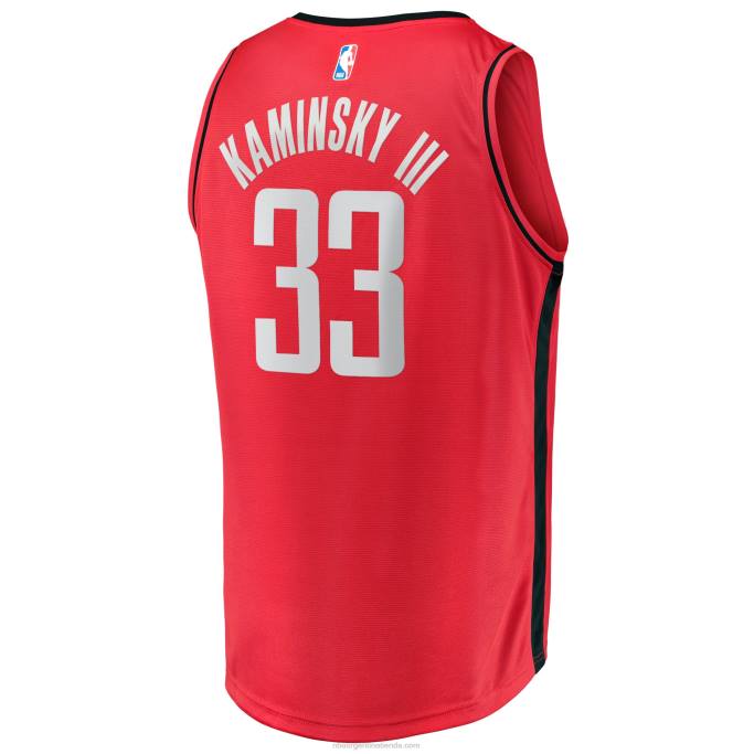 NBA 0F6D18925 houston cohetes frank kaminsky iii rojo fast break player jersey