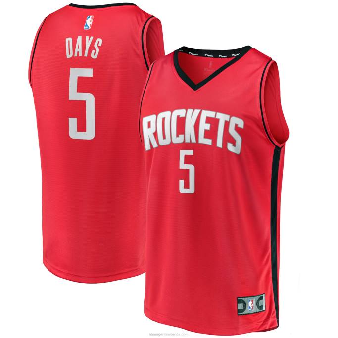 NBA 0F6D18926 houston cohetes darius días rojo fast break player jersey