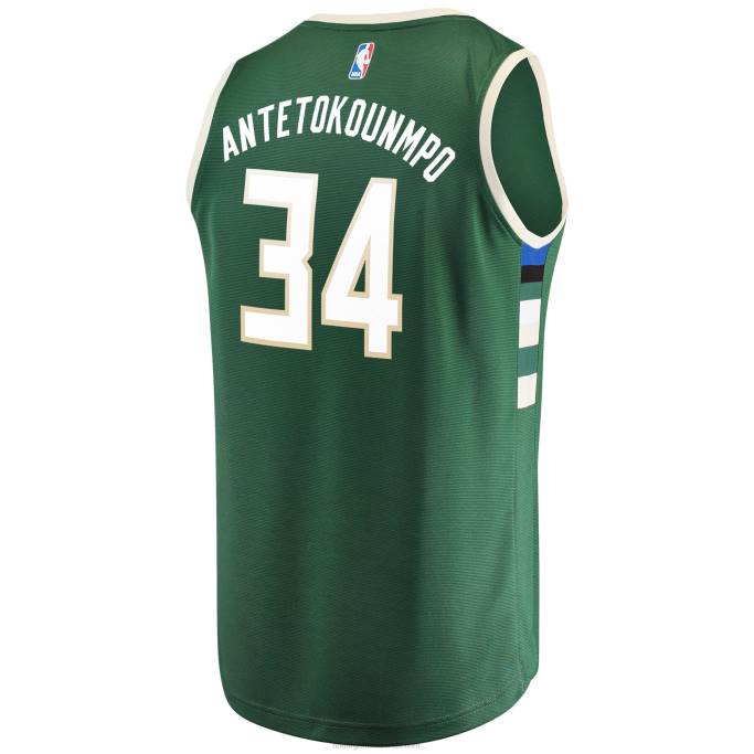 NBA 0F6D16699 milwaukee bucks giannis antetokounmpo camiseta de jugador de descanso rápido verde cazador