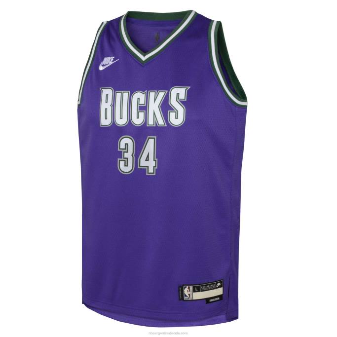 NBA 0F6D16709 milwaukee bucks giannis antetokounmpo nike púrpura swingman camiseta