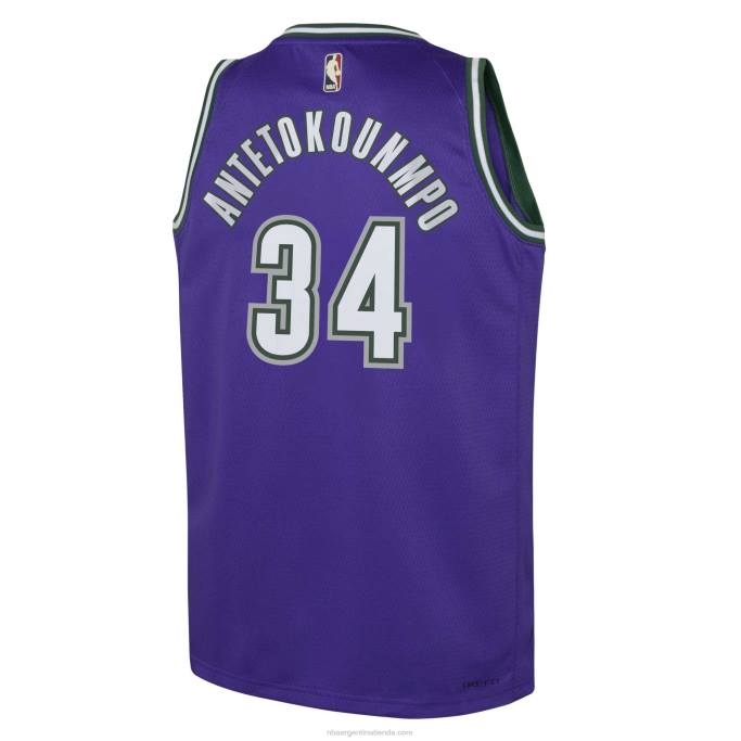 NBA 0F6D16709 milwaukee bucks giannis antetokounmpo nike púrpura swingman camiseta