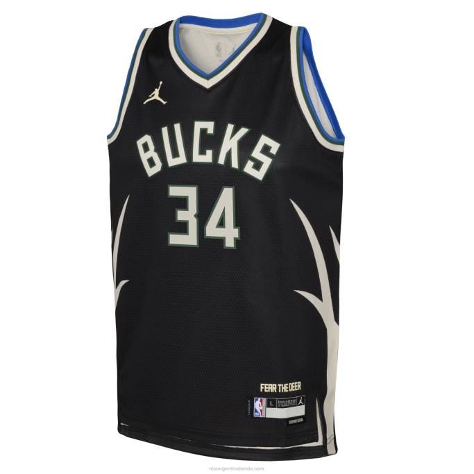 NBA 0F6D16723 milwaukee bucks giannis antetokounmpo jordan marca negro swingman jersey