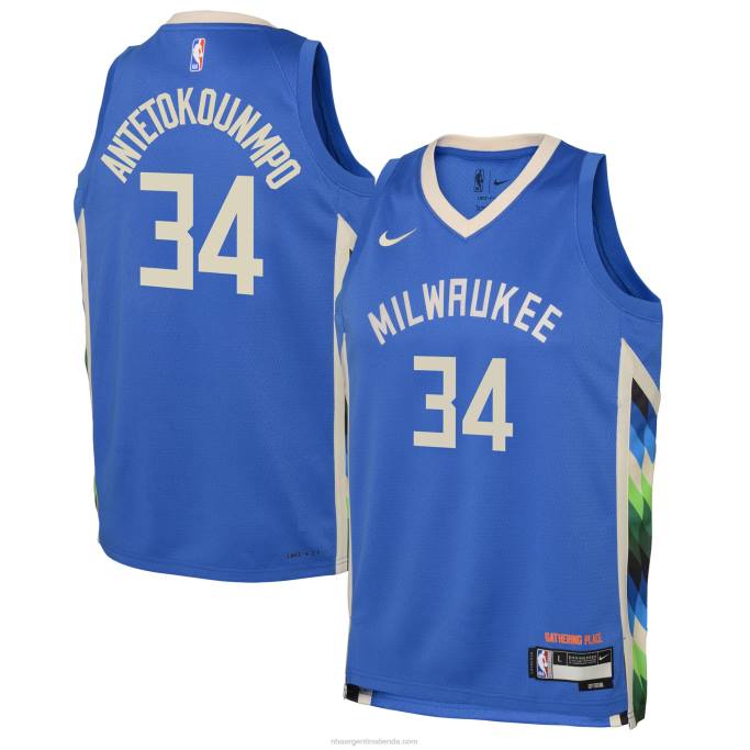 NBA 0F6D16738 milwaukee bucks giannis antetokounmpo camiseta nike royal swingman
