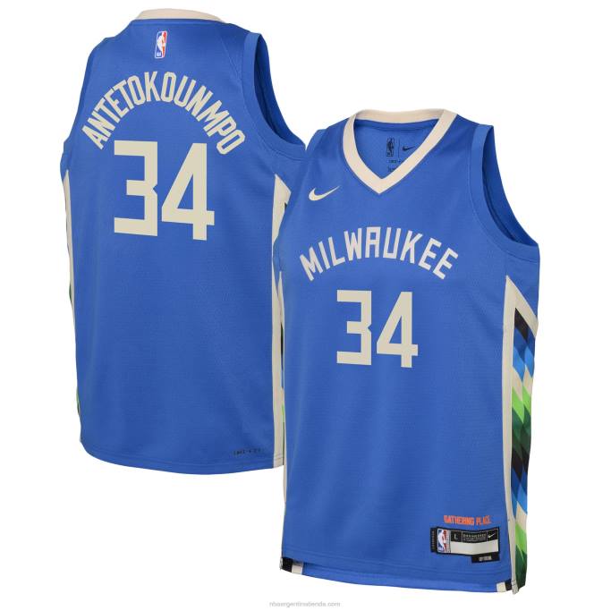 NBA 0F6D16738 milwaukee bucks giannis antetokounmpo camiseta nike royal swingman