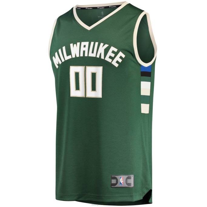 NBA 0F6D16754 camiseta réplica personalizada de los milwaukee bucks hunter green fast break