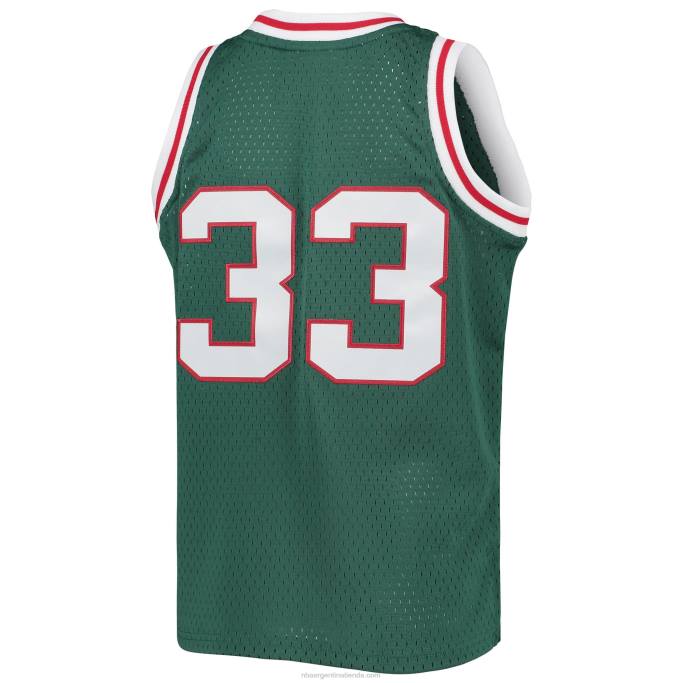 NBA 0F6D17040 camiseta milwaukee bucks kareem abdul-jabbar green 1970-71 hardwood classics swingman