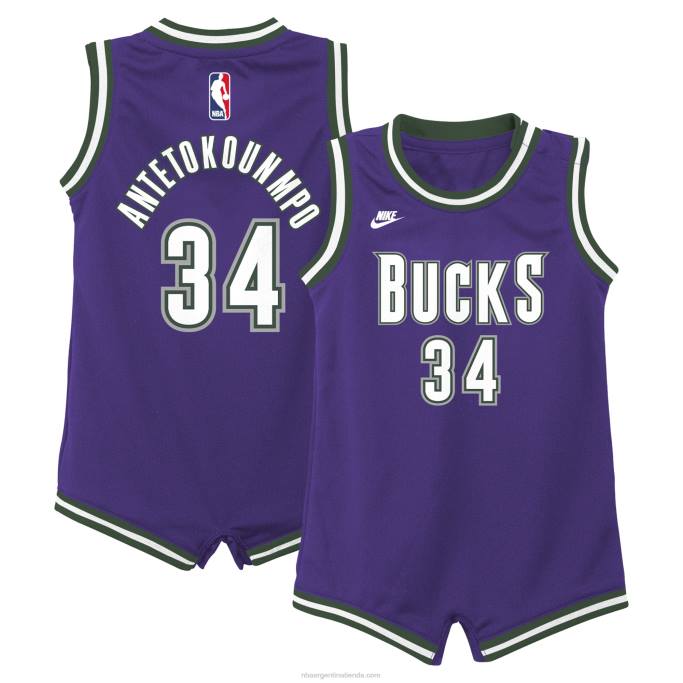 NBA 0F6D17358 milwaukee bucks giannis antetokounmpo nike púrpura swingman camiseta