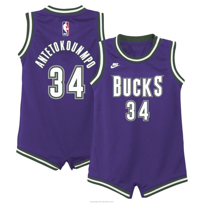 NBA 0F6D17358 milwaukee bucks giannis antetokounmpo nike púrpura swingman camiseta