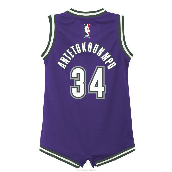 NBA 0F6D17358 milwaukee bucks giannis antetokounmpo nike púrpura swingman camiseta
