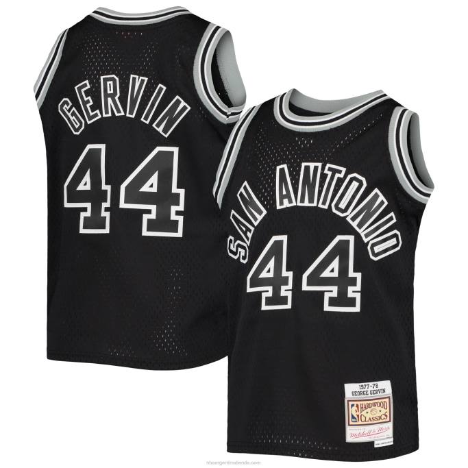NBA 0F6D17779 camiseta san antonio spurs george gervin black 1978-79 hardwood classics alero
