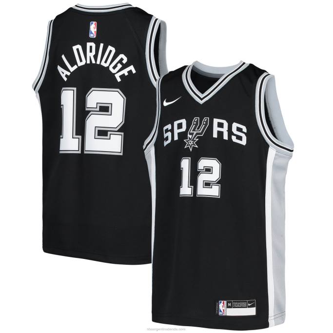 NBA 0F6D19729 camiseta nike san antonio spurs lamarcus aldridge negra swingman