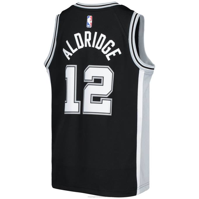 NBA 0F6D19729 camiseta nike san antonio spurs lamarcus aldridge negra swingman