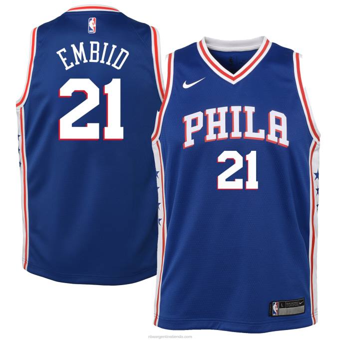 NBA 0F6D16728 camiseta nike royal swingman joel embiid philadelphia 76ers