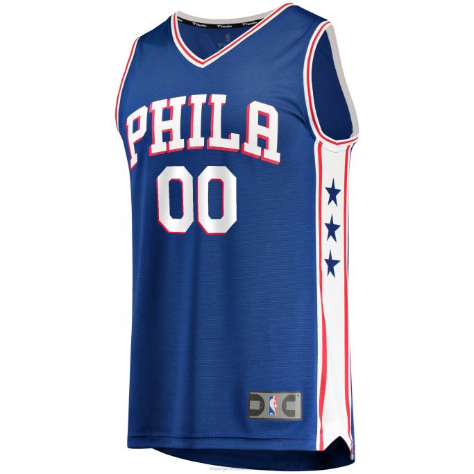 NBA 0F6D16730 Réplica personalizada de la camiseta de los Philadelphia 76ers Royal Fast Break