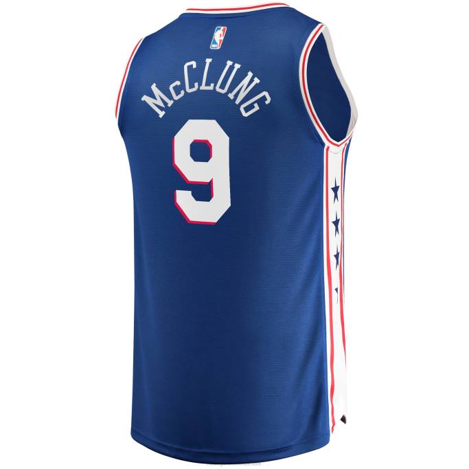 NBA 0F6D16748 camiseta de jugador de philadelphia 76ers mac mcclung royal fast break