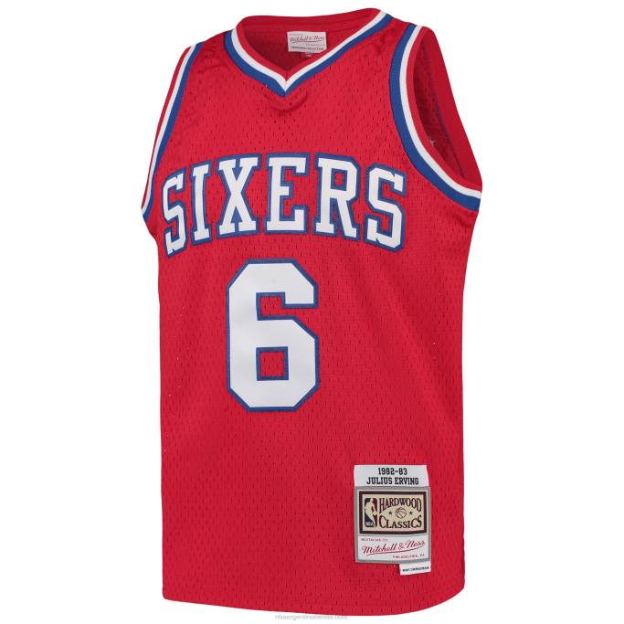 NBA 0F6D16794 philadelphia 76ers julius erving mitchell & ness jersey rojo alero retro
