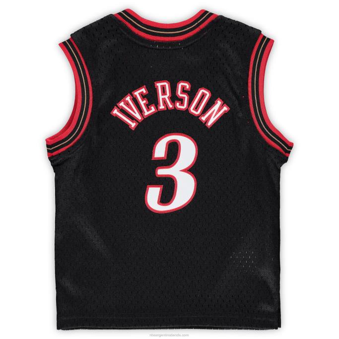 NBA 0F6D16821 philadelphia 76ers allen iverson black hardwood classics playera de jugador retirado