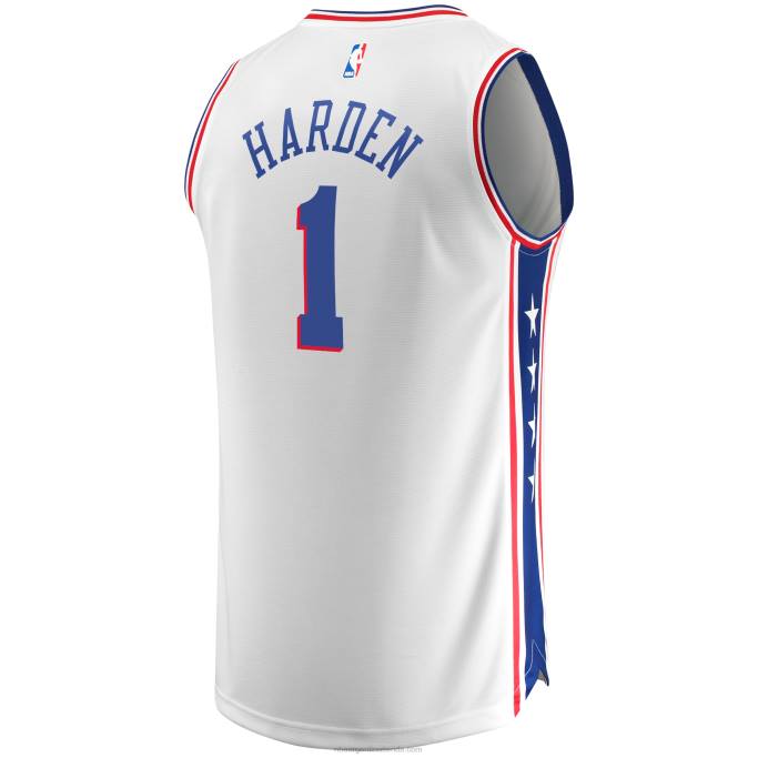 NBA 0F6D16872 philadelphia 76ers james harden blanco fast break replica jugador camiseta