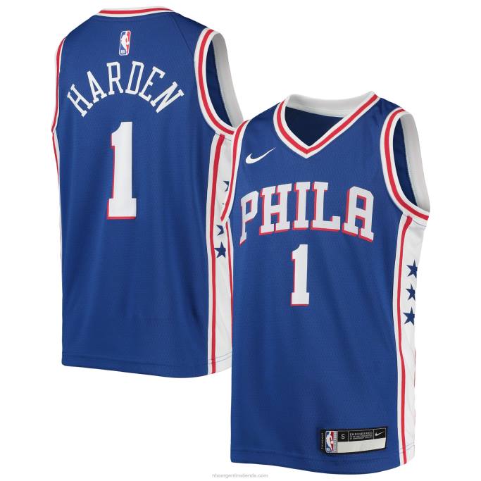 NBA 0F6D16900 philadelphia 76ers james harden nike royal swingman camiseta