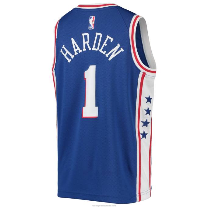 NBA 0F6D16900 philadelphia 76ers james harden nike royal swingman camiseta