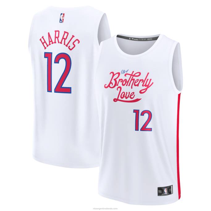 NBA 0F6D17580 camiseta philadelphia 76ers tobias harris blanca fastbreak