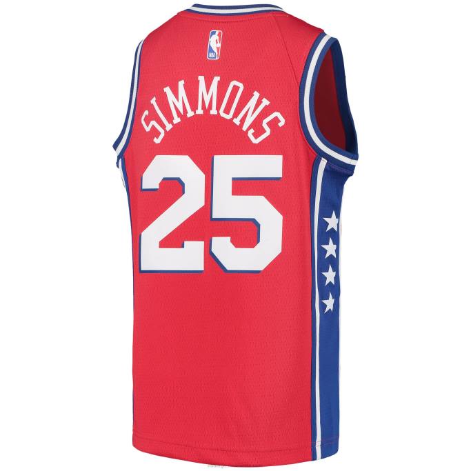 NBA 0F6D17777 philadelphia 76ers ben simmons jordan brand rojo swingman jugador jersey