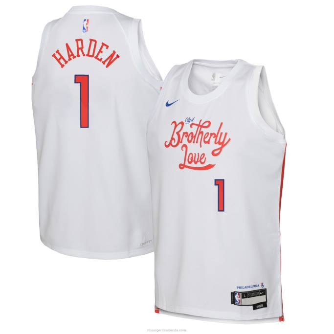 NBA 0F6D17931 camiseta philadelphia 76ers james harden nike blanca swingman