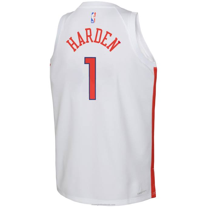 NBA 0F6D17931 camiseta philadelphia 76ers james harden nike blanca swingman