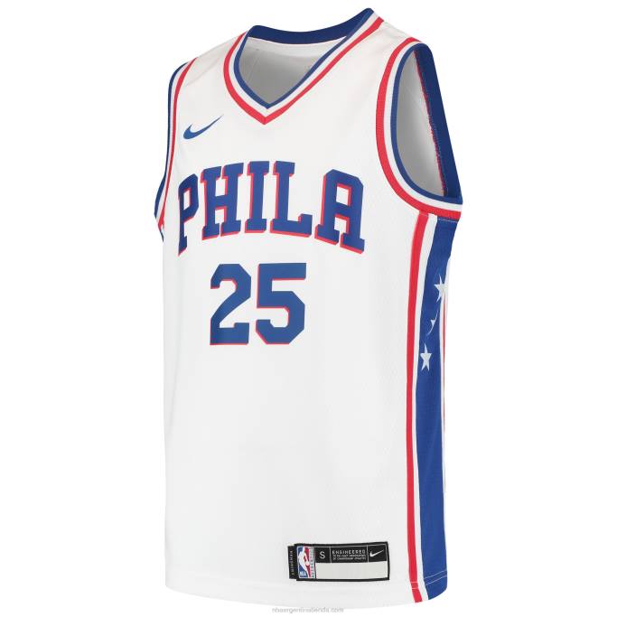 NBA 0F6D18445 camiseta ben simmons philadelphia 76ers nike blanca swingman