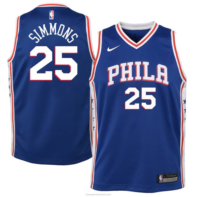 NBA 0F6D19867 philadelphia 76ers ben simmons nike royal swingman camiseta