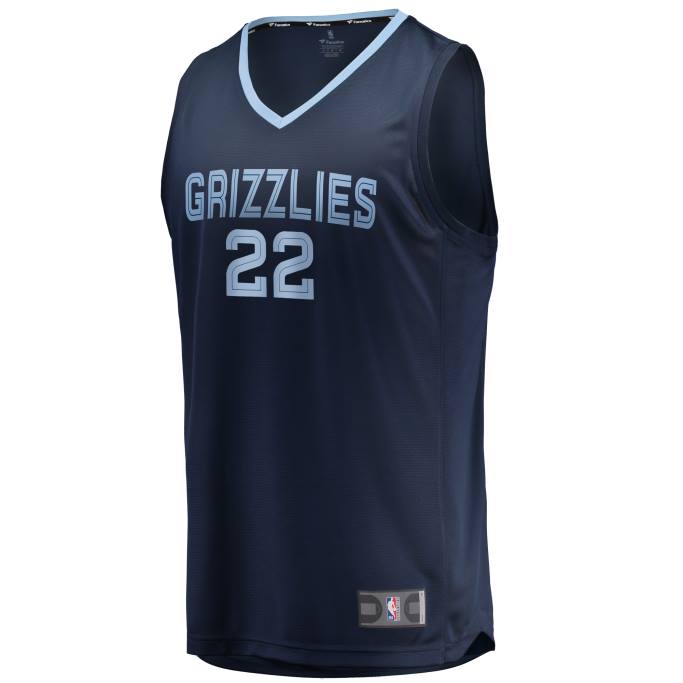 NBA 0F6D18195 tyler dorsey azul marino memphis grizzlies réplica de camiseta de descanso rápido