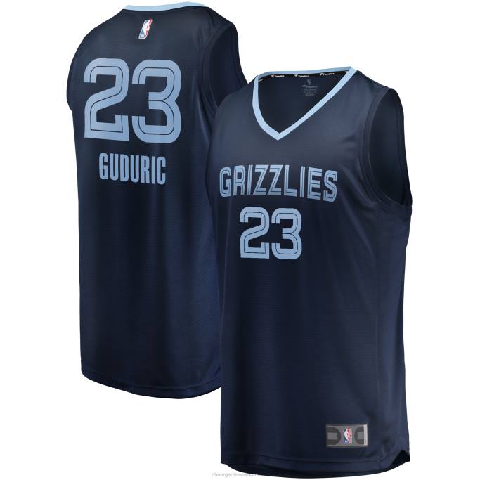 NBA 0F6D18612 memphis grizzlies marko guduric camiseta de jugador de ruptura rápida azul marino