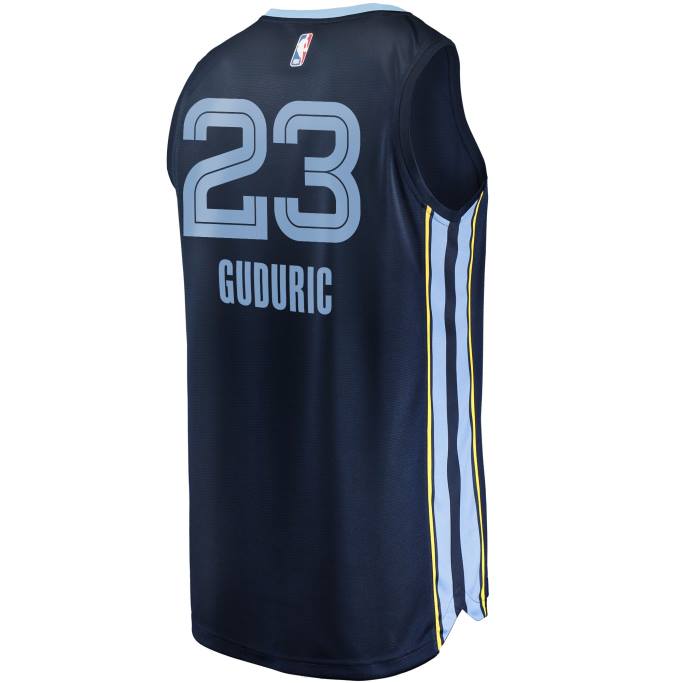 NBA 0F6D18612 memphis grizzlies marko guduric camiseta de jugador de ruptura rápida azul marino