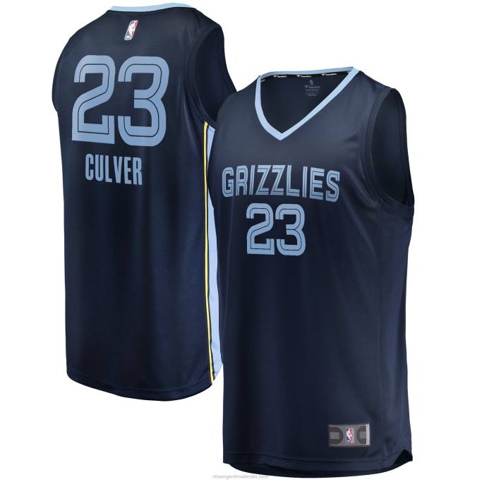 NBA 0F6D19327 réplica de jersey de memphis grizzlies jarrett culver azul marino fast break