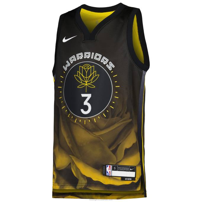 NBA 0F6D16732 camiseta golden state warriors jordan poole nike negro swingman