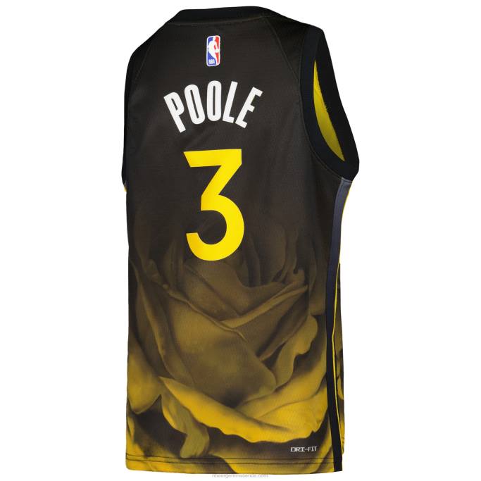 NBA 0F6D16732 camiseta golden state warriors jordan poole nike negro swingman