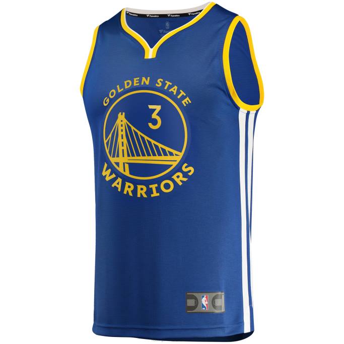 NBA 0F6D16742 golden state warriors jordan poole royal fast break réplica jugador jersey