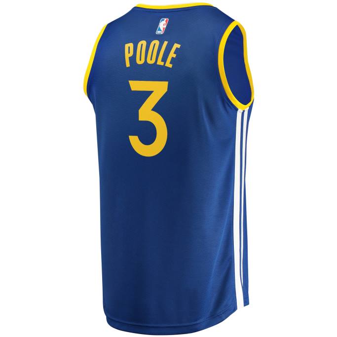 NBA 0F6D16742 golden state warriors jordan poole royal fast break réplica jugador jersey