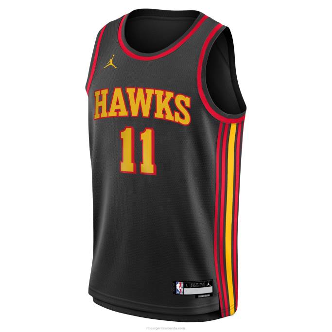 NBA 0F6D16729 atlanta hawks trae joven jordan brand negro swingman jersey