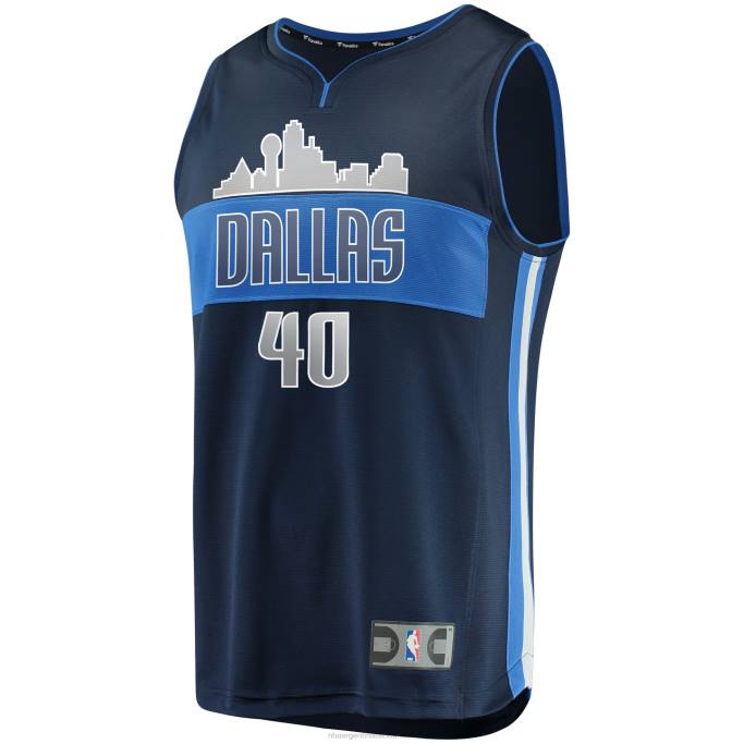 NBA 0F6D17427 réplica de camiseta de los mavericks de dallas mavericks harrison barnes azul marino fast break
