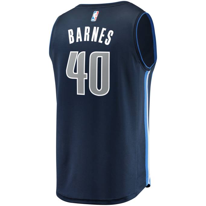 NBA 0F6D17427 réplica de camiseta de los mavericks de dallas mavericks harrison barnes azul marino fast break