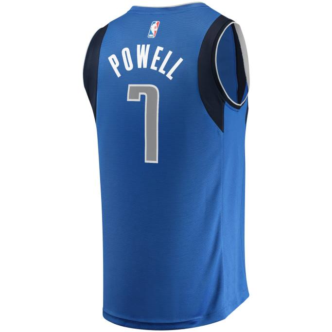 NBA 0F6D17801 dallas mavericks dwight powell camiseta azul de jugador de descanso rápido