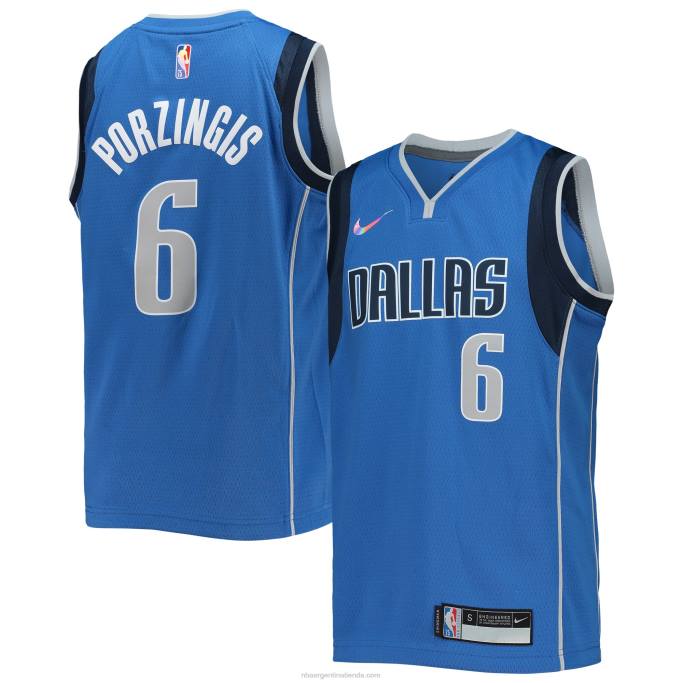 NBA 0F6D18107 camiseta de los mavericks de dallas mavericks kristaps porzingis nike azul diamante swingman