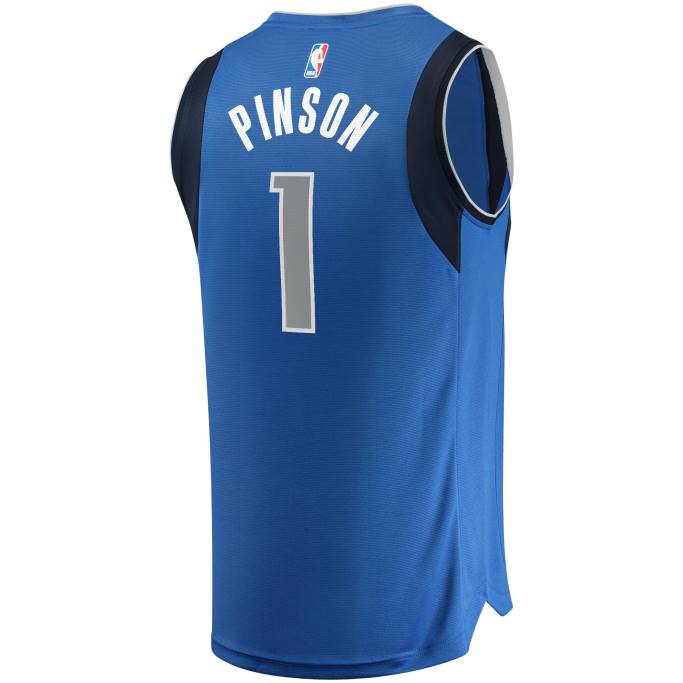 NBA 0F6D18166 camiseta réplica de theo pinson azul de los mavericks de dallas mavericks