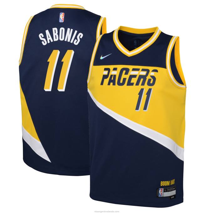 NBA 0F6D18559 camiseta de los indiana pacers domantas sabonis nike swingman azul marino
