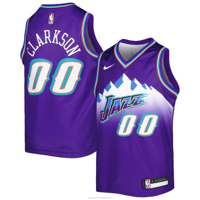 NBA 0F6D16766 utah jazz jordan clarkson nike púrpura swingman jersey